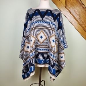 BB DAKOTA Poncho Aztec One Size